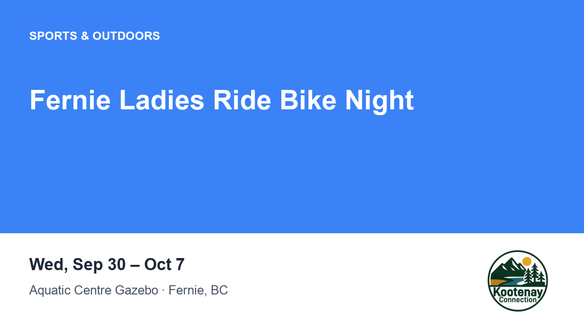 Fernie Ladies Ride Bike Night