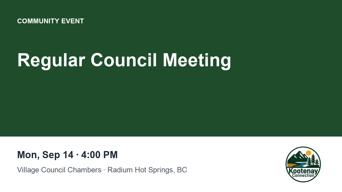 Regular Council Meeting