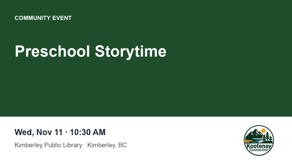 Preschool Storytime