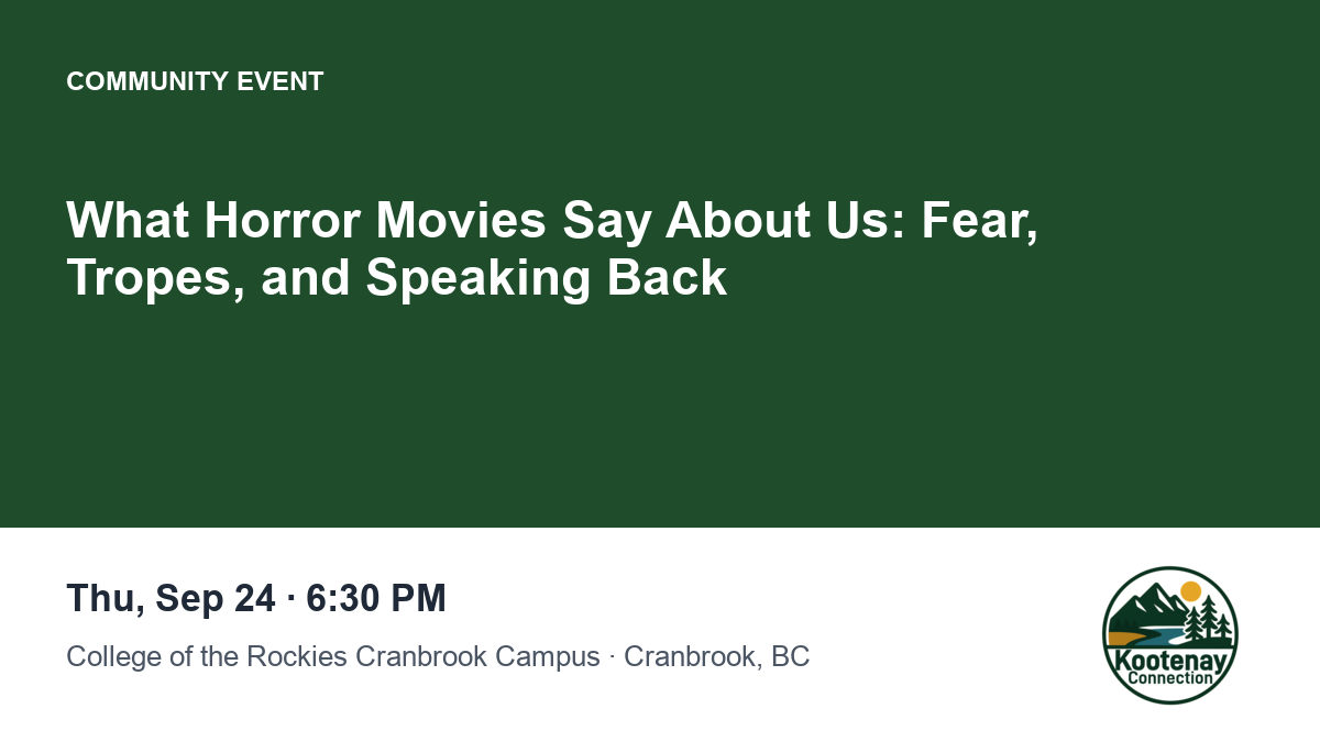 What Horror Movies Say About Us: Fear, Tropes, and Speaking Back