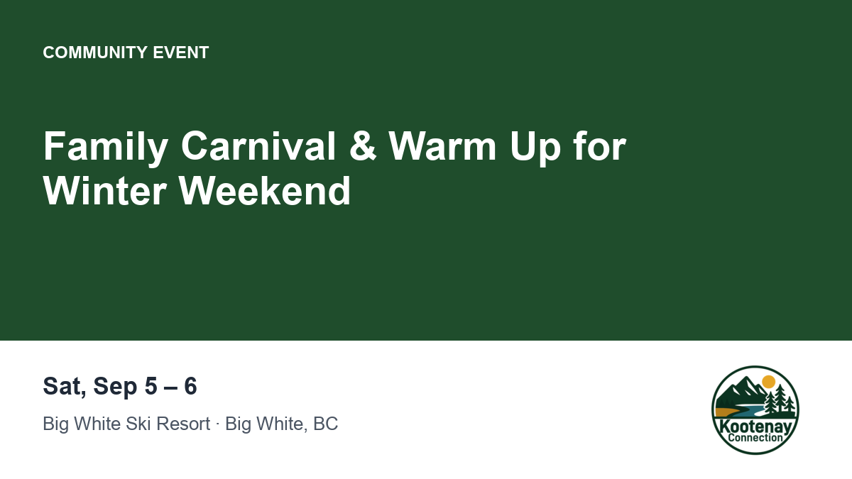 Family Carnival & Warm Up for Winter Weekend