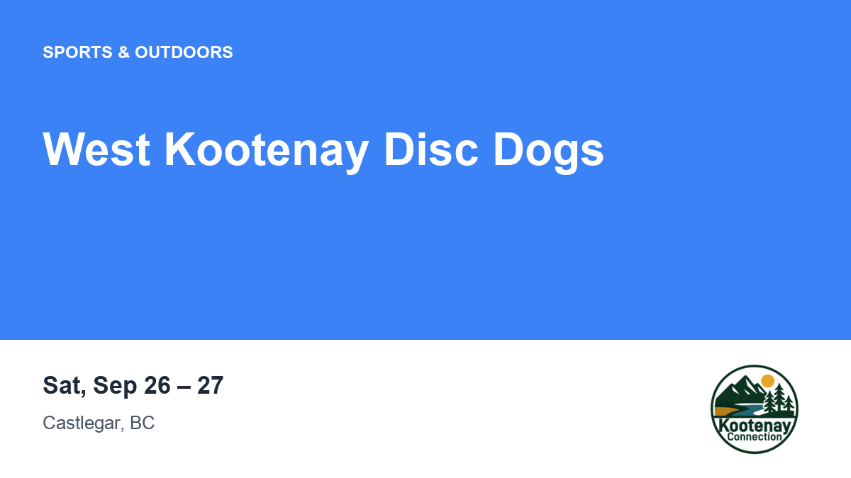 West Kootenay Disc Dogs