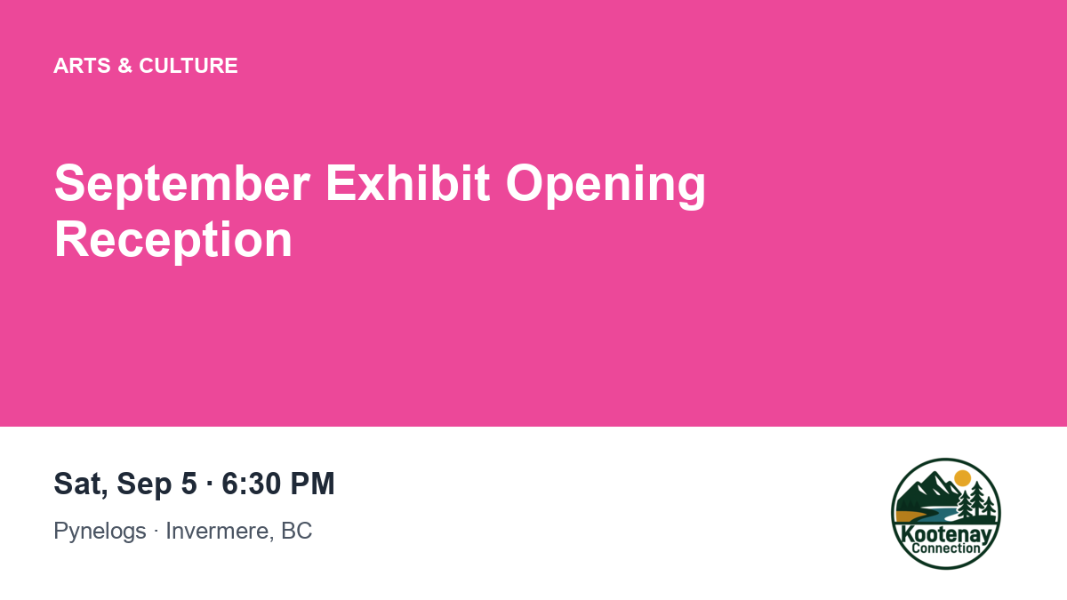 September Exhibit Opening Reception