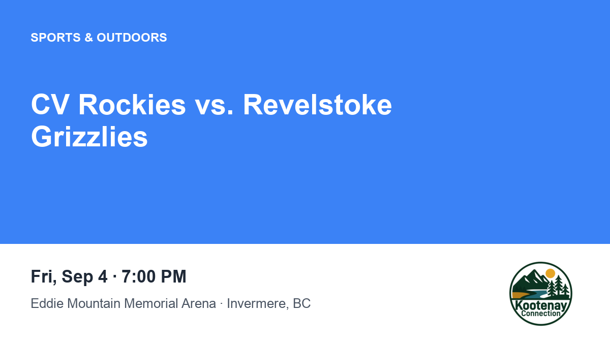 CV Rockies vs. Revelstoke Grizzlies