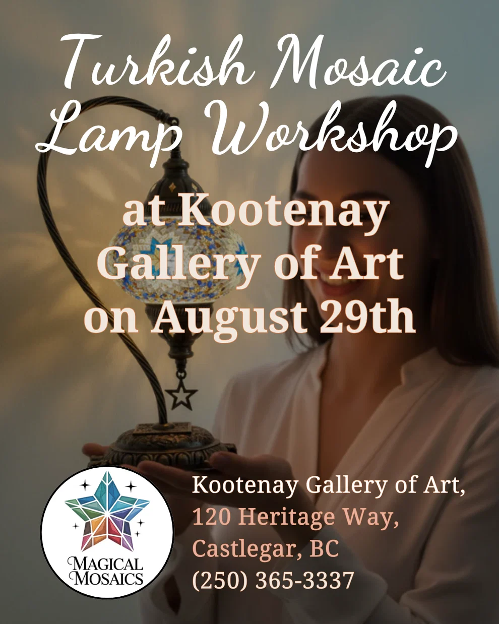 DIY Turkish Mosaic Lamp Workshop - 10 AM Session