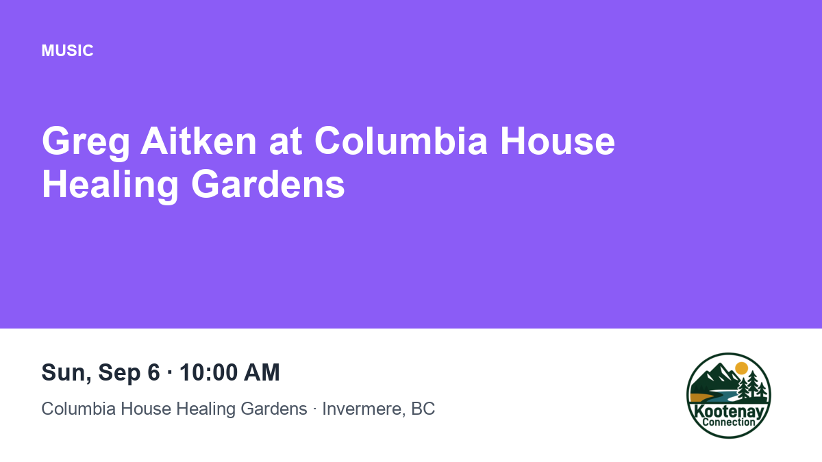 Greg Aitken at Columbia House Healing Gardens