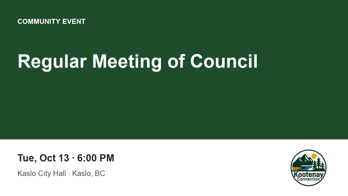 Regular Meeting of Council