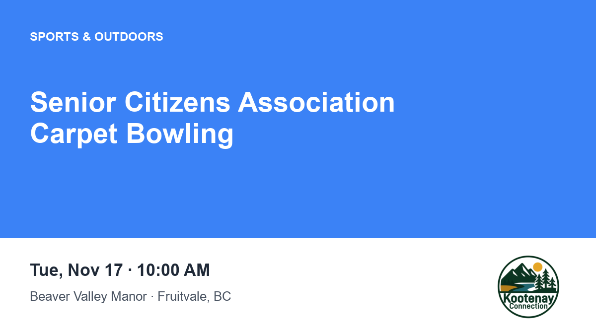 Senior Citizens Association Carpet Bowling